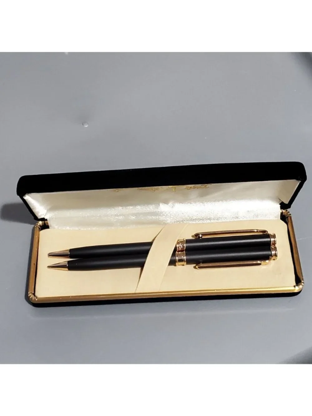 High Point Executive Series Black Matte Ballpoint Pen & Pencil Set